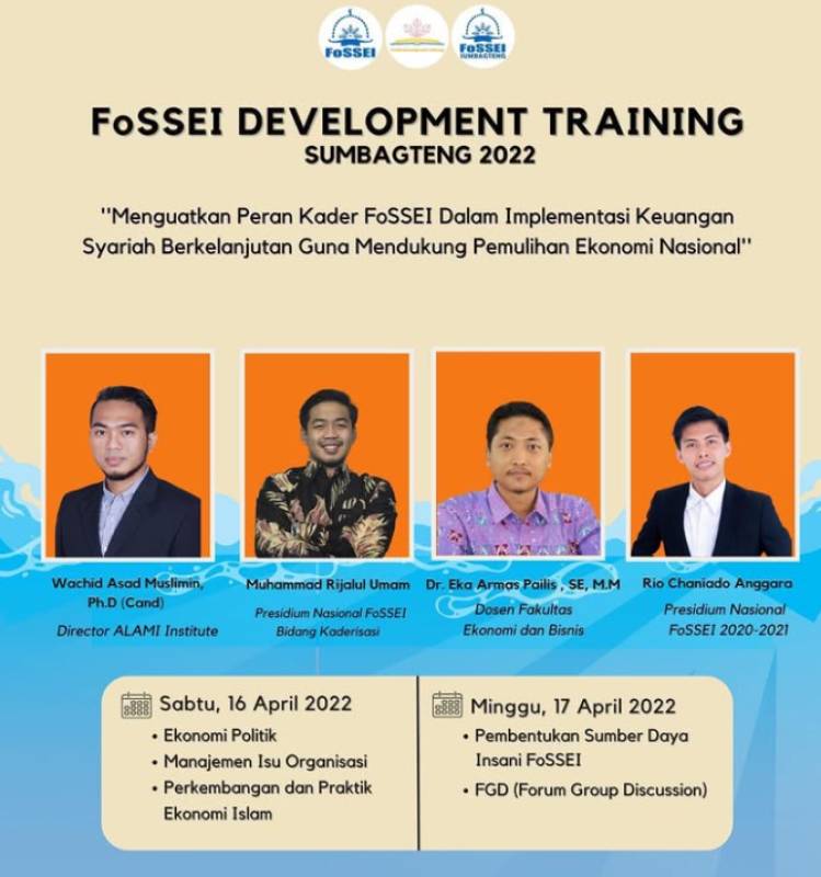 FoSSEI Development Training Sumbagteng 2022 – Implementasi Keuangan Syariah Berkelanjutan