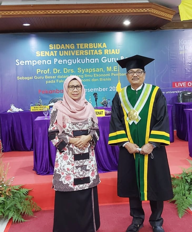 Sidang Terbuka Senat Universitas Riau – Pengukuhan Prof. Dr. Drs. Syapsan, M.E. sebagai Guru Besar