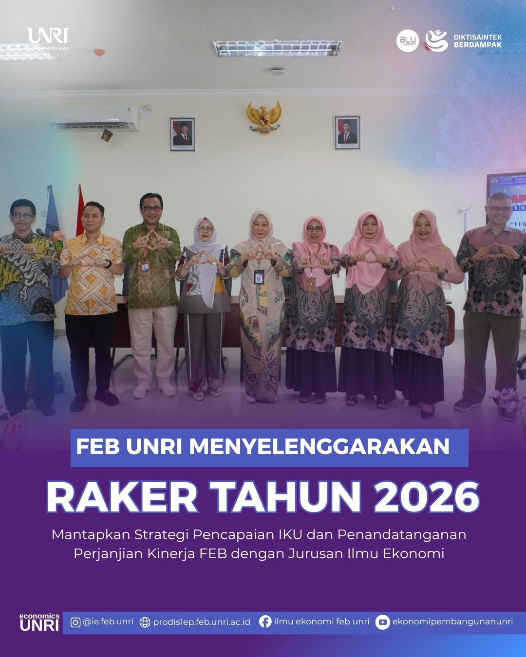 Sinergi dan Komitmen Akademik: Jurusan Ilmu Ekonomi UNRI Ikuti Rakor FEB 2026