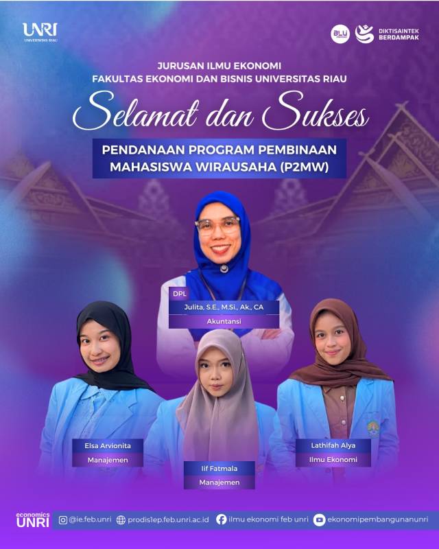 UNIVERSITAS RIAU'S MAKARU TEAM SECURES FUNDING IN THE 2026 STUDENT ENTREPRENEURSHIP DEVELOPMENT PROGRAM (P2MW)