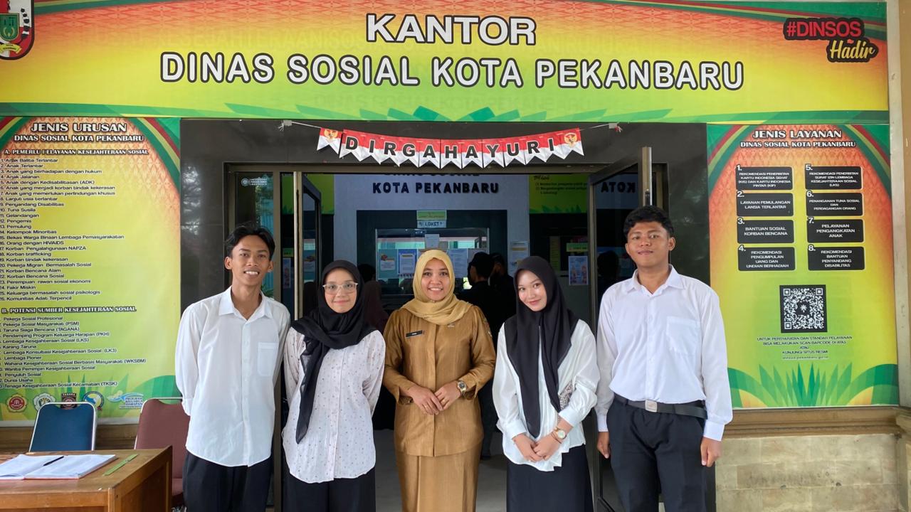 Mahasiswa Jurusan Sosiologi FISIP Universitas Riau Mulai Magang Mandiri di Dinas Sosial Kota Pekanbaru