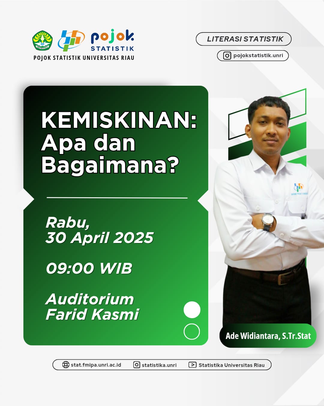 Bedah Isu Sosial Ekonomi: “Kemiskinan – Apa dan Bagaimana?” Bersama BPS Riau