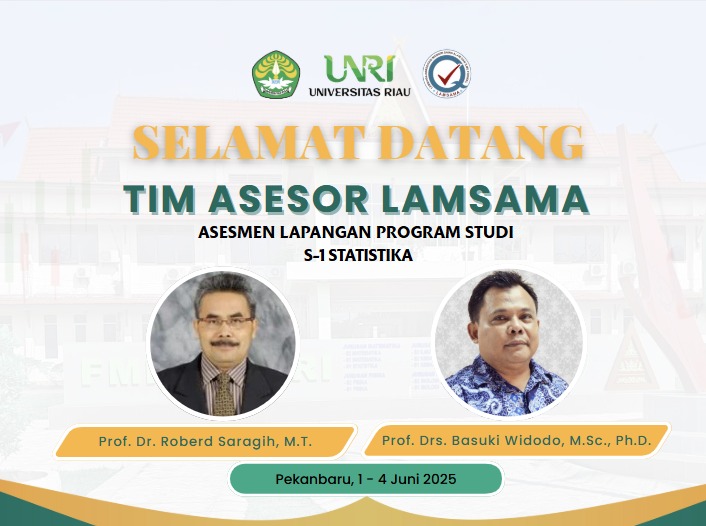 Visitasi Akreditasi LAMSAMA Wujud Komitmen Prodi Statistika UNRI Menuju Unggul