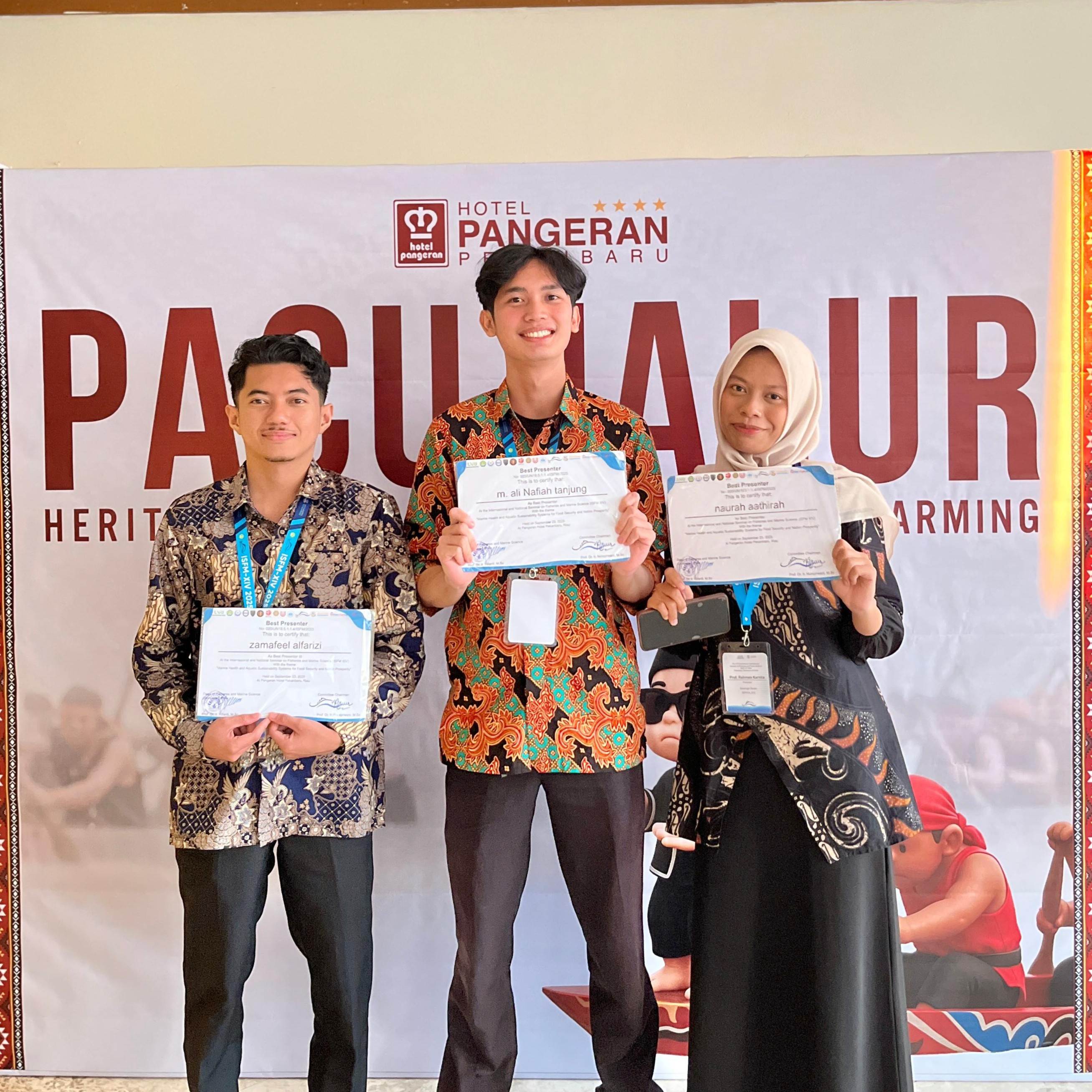 Mahasiswa THP UNRI Raih Best Presenter pada The 14th ISFM 2025