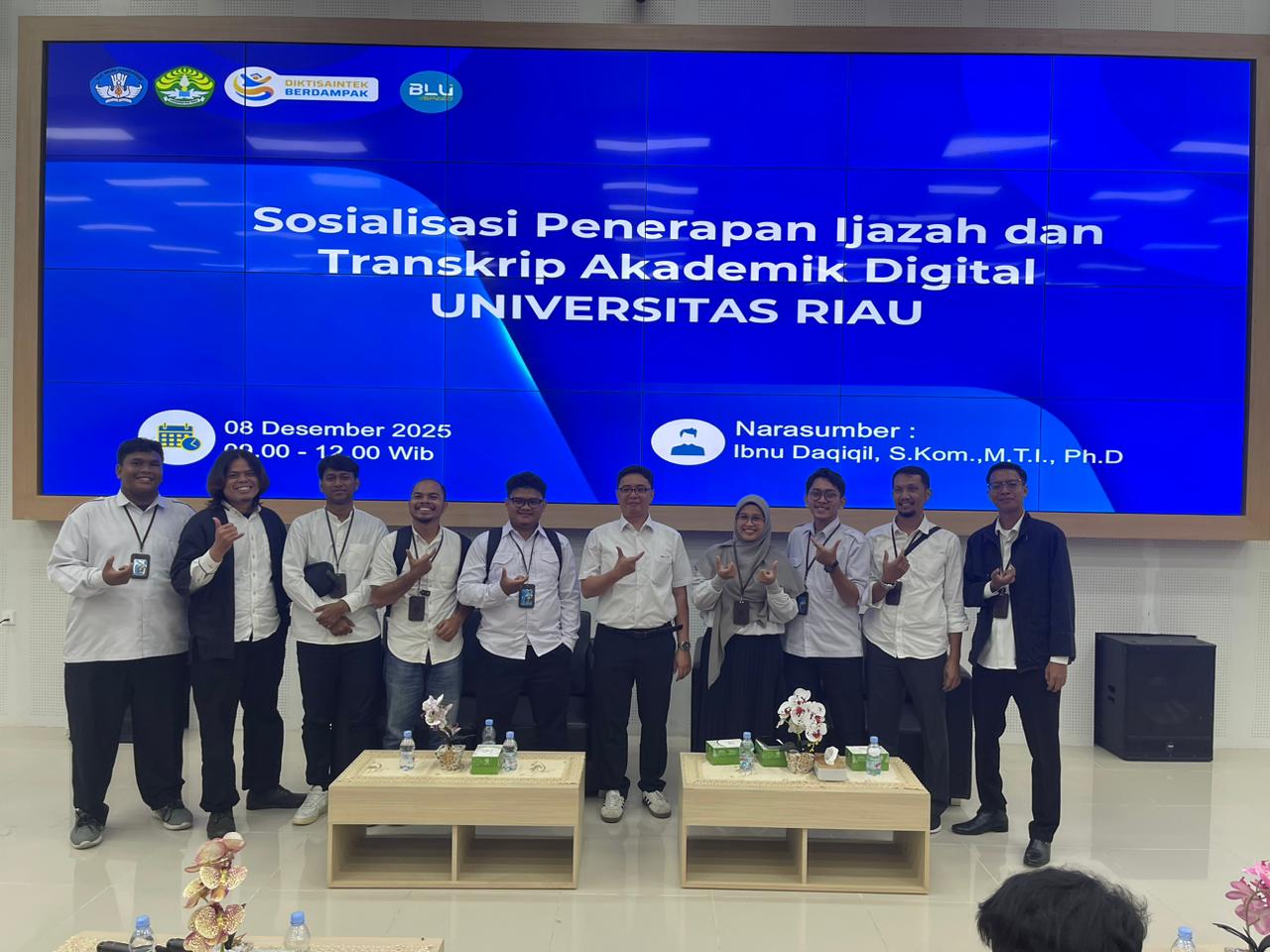 Sustaining Digital Transformation: UPA TIK UNRI Presents New SANDI Features in the 2025 Digital Diploma and Transcript Program
