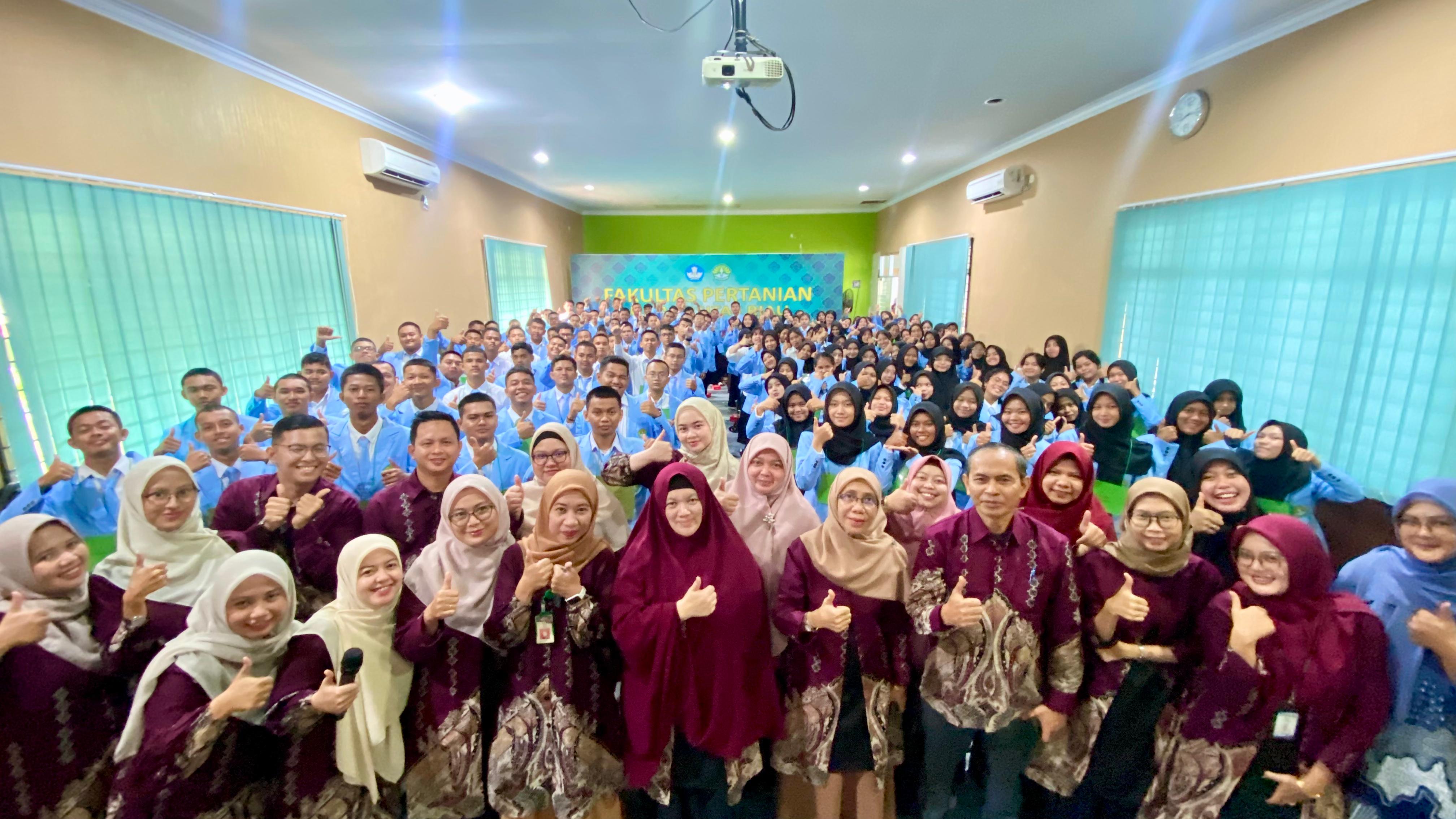 Jurusan Teknologi Pertanian UNRI Sambut Mahasiswa Baru Lewat PKKMB 2025