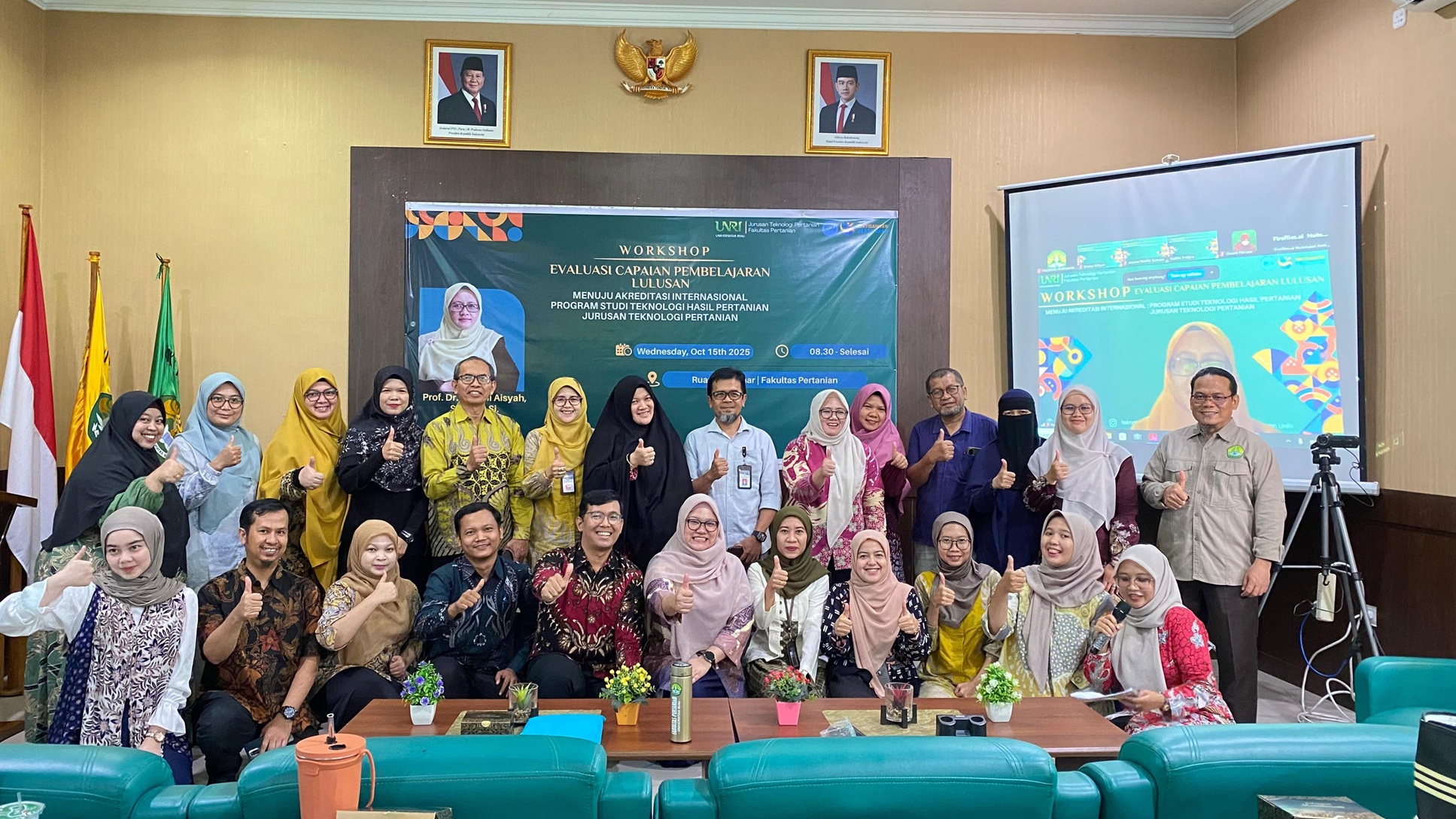 Jurusan Teknologi Pertanian Gelar Workshop Evaluasi Capaian Pembelajaran Lulusan Menuju Akreditasi Internasional