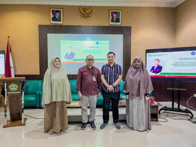 Jurusan Teknologi Pertanian Gelar Workshop Penguatan Tata Kelola untuk Dorong Peningkatan Akreditasi Jurnal Sagu