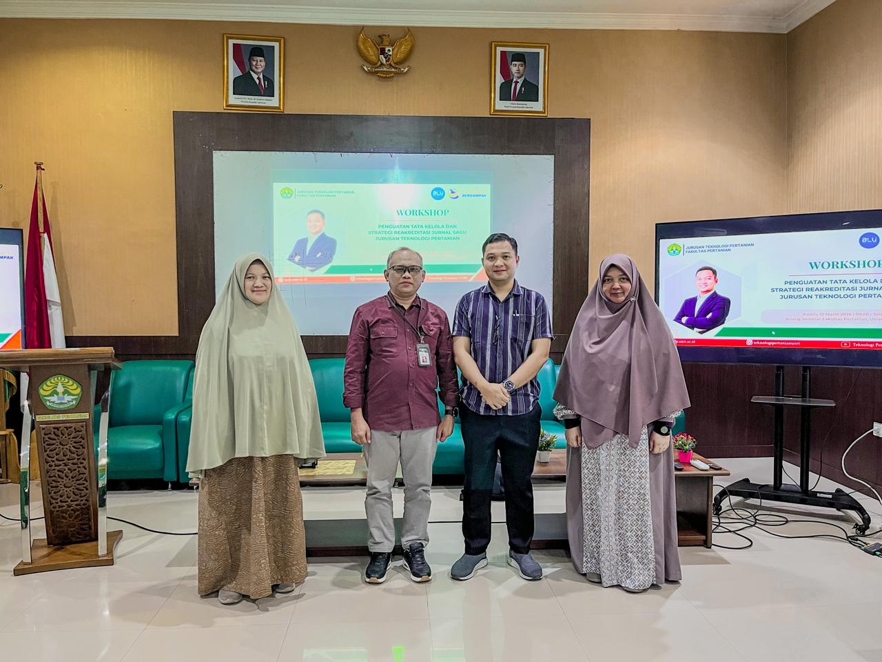 Jurusan Teknologi Pertanian Gelar Workshop Penguatan Tata Kelola untuk Dorong Peningkatan Akreditasi Jurnal Sagu