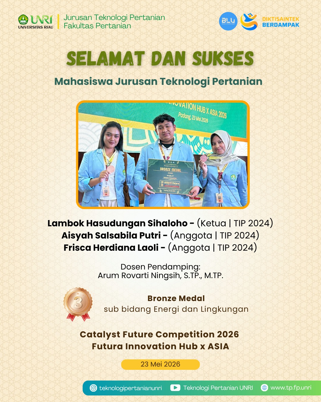 Selamat Mahasiswa TP Raih Prestasi pada Lomba Catalyst Future Competition 2026 - Futura Innovation Hub x ASIA (2)