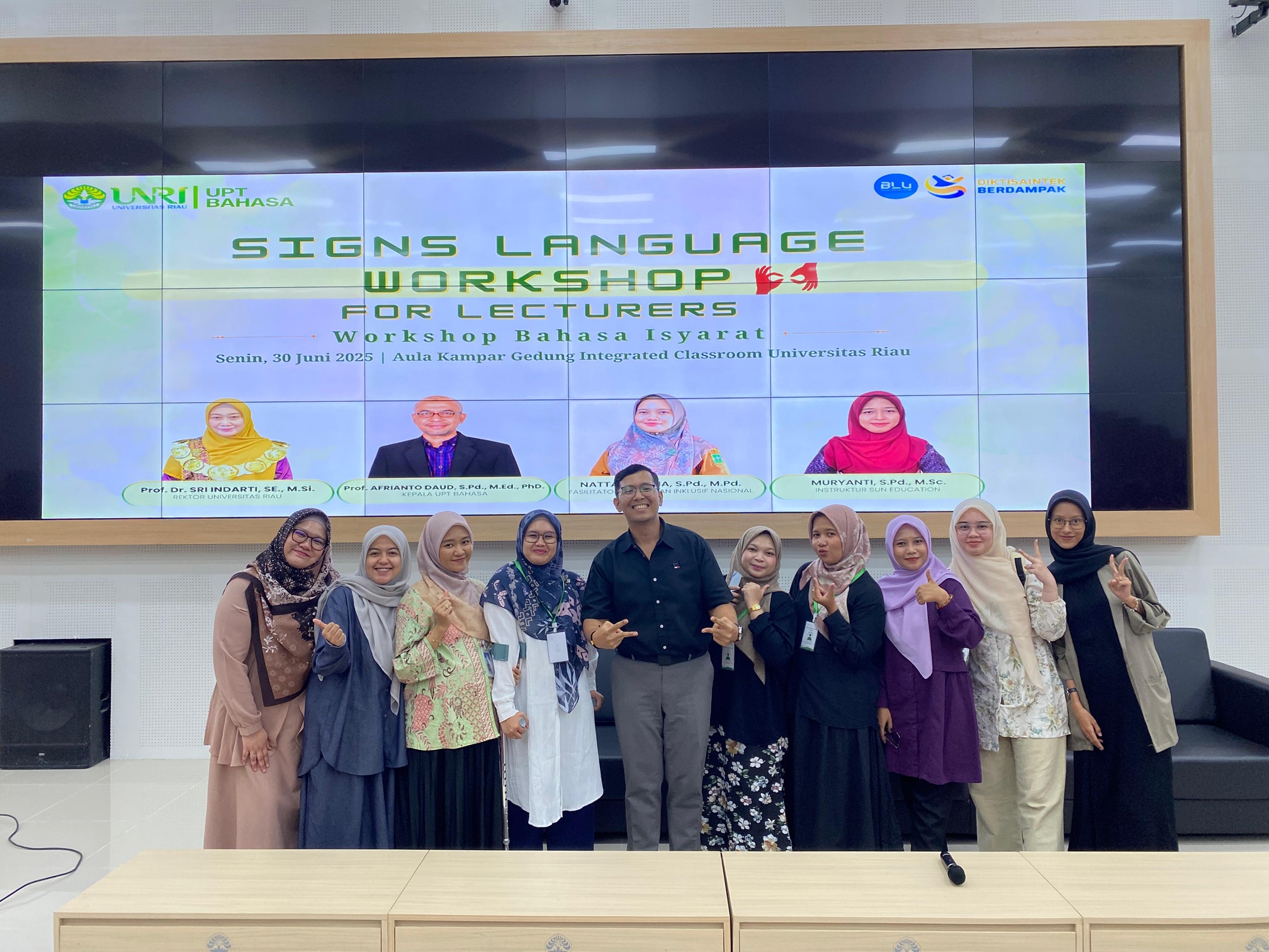 Dosen Jurusan Teknologi Pertanian Ikuti Workshop Bahasa Isyarat Guna Mendukung Kampus Inklusi