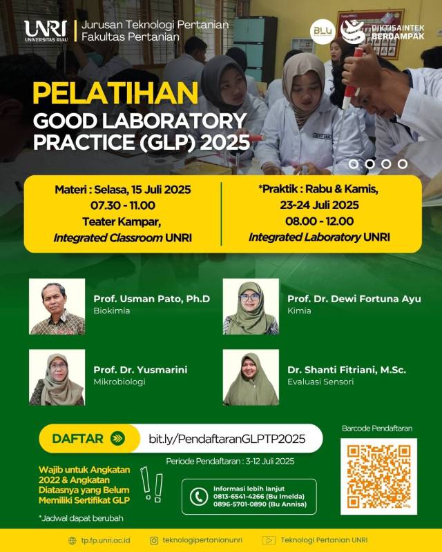 Pelatihan Good Laboratory Practice (GLP) 2025