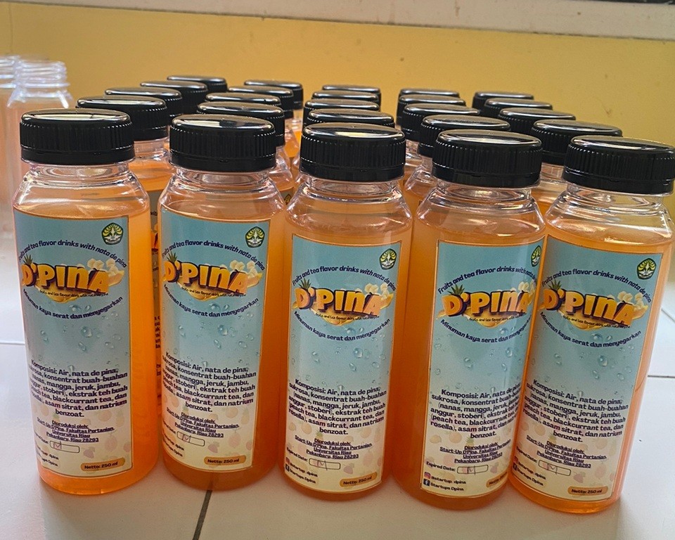 Jurusan Teknologi Pertanian Melalui Start-up D’Pina Mengembangkan Minuman Nata De Pina Sebagai Produk Unggulan Hilirisasi dari Limbah Kulit Nanas