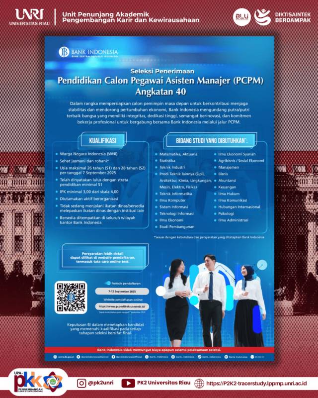 SELEKSI PENERIMAAN CALON PEGAWAI ASISTEN MANAGER (PCPM) Angkatan 40