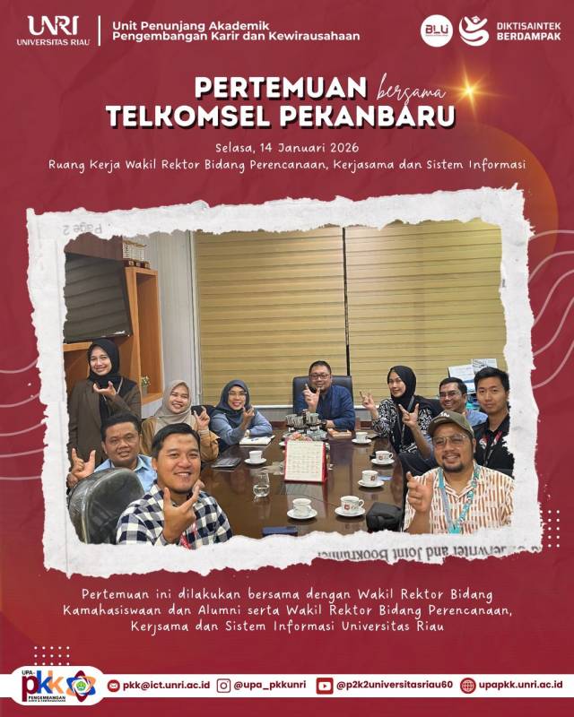 UPA PKK UNRI dan Telkomsel Sinergi Perkuat Sentra Komersial Mahasiswa di Telkomsel Corner