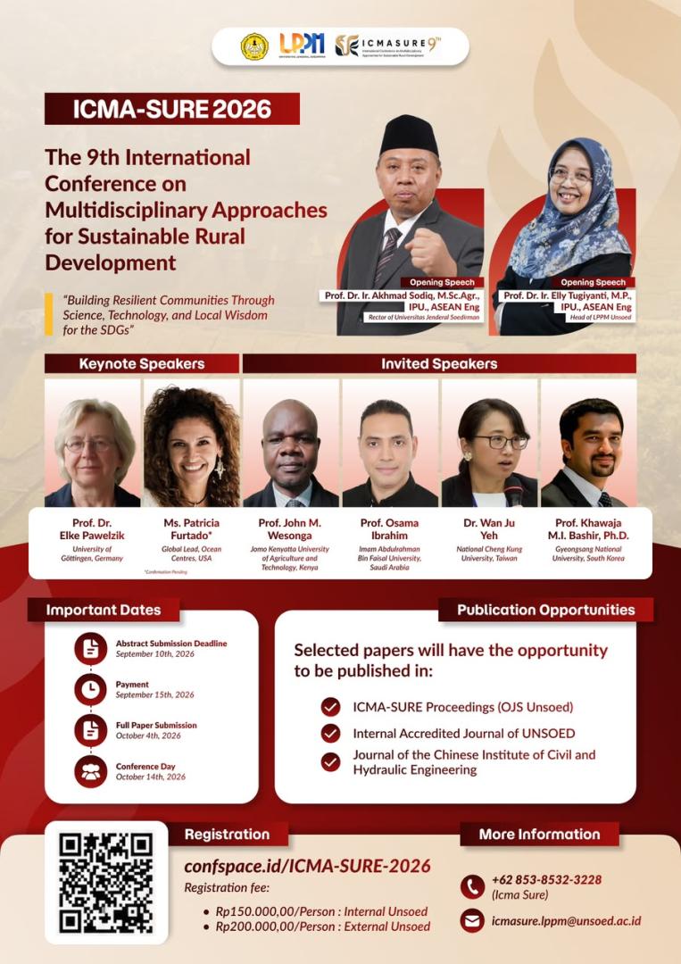 The 9th International Conference on Multidisciplinary Approaches for Sustainable Rural Development ICMA-SURE 2026