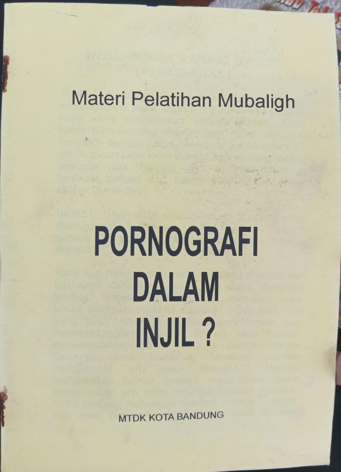 Pornografi dalam Injil?