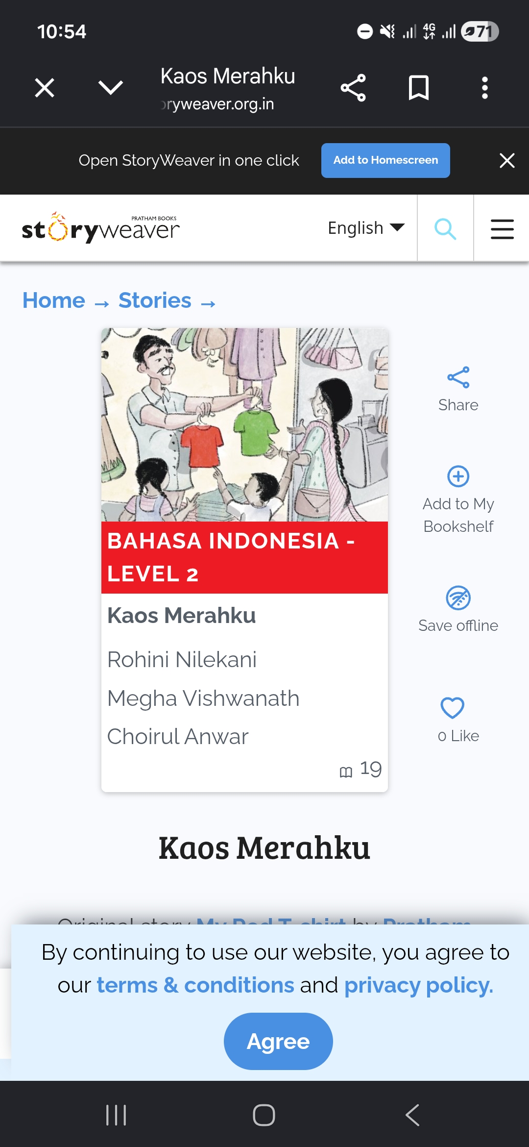 Kaus merahku 