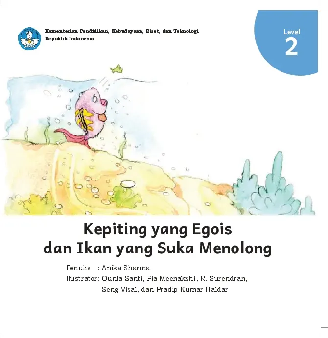 Kepiting yang egois dan ikan yang suka menolong