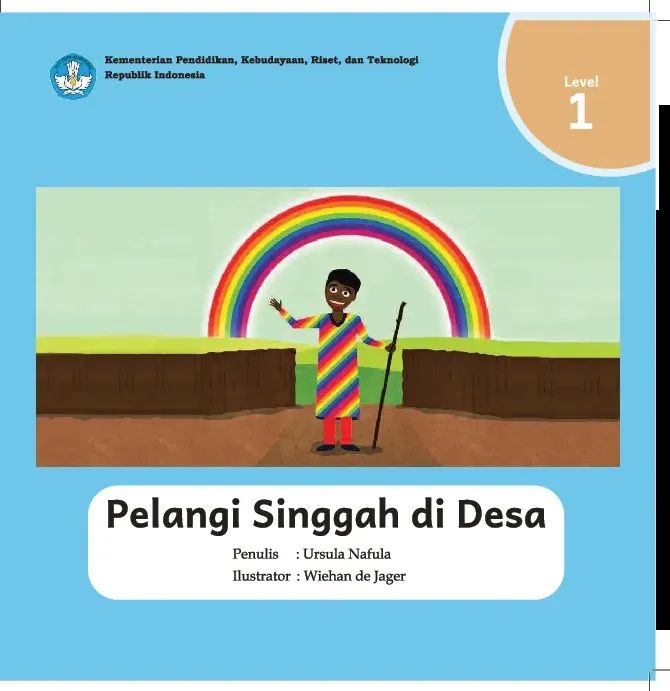 Pelangi singgah di desa