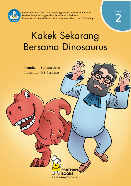 Kakek sekarang bersama dinosaurus