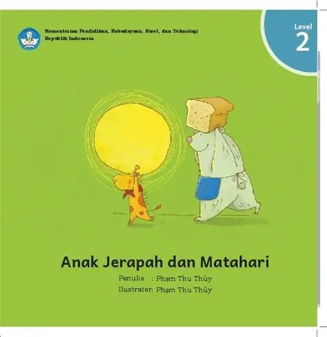 Anak jerapah dan matahari