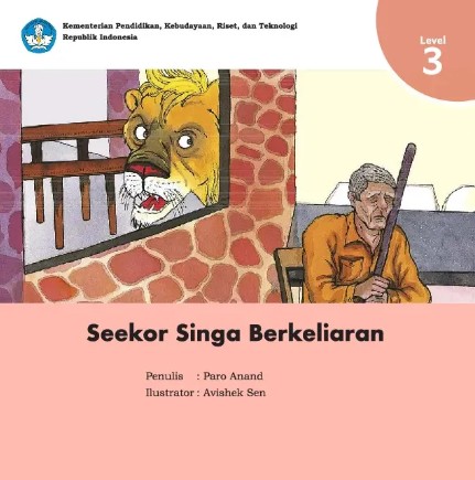 Seekor singa berkeliaran