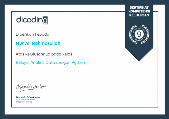 Belajar Analisis Data dengan Python