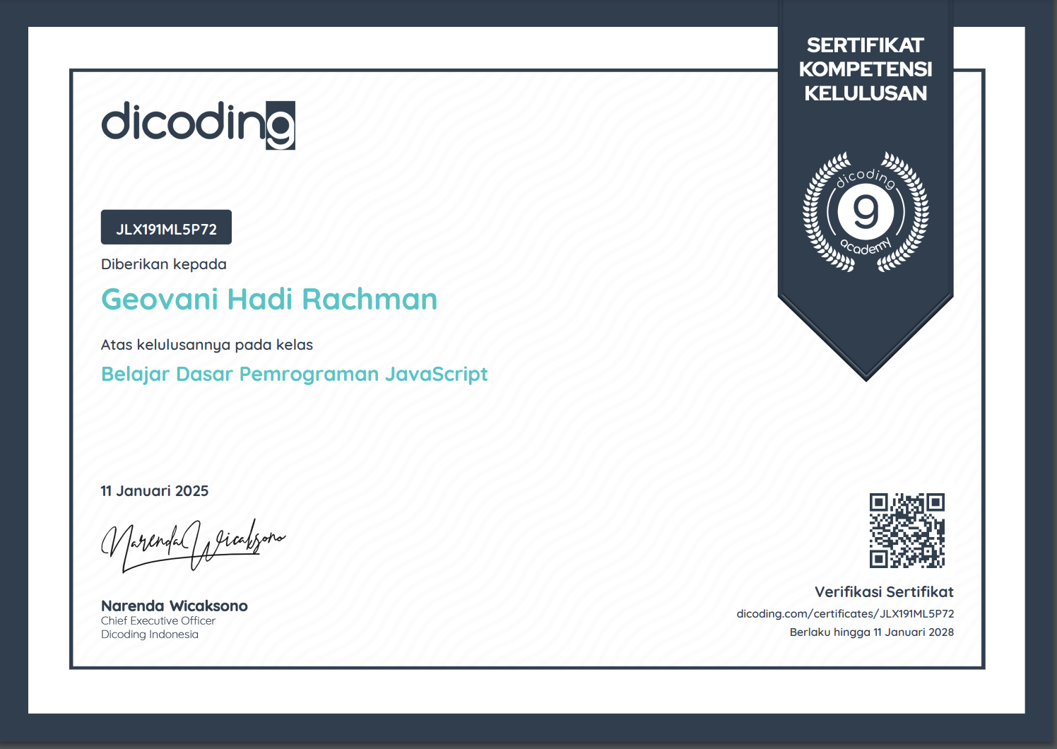 Dicodig JavaScript