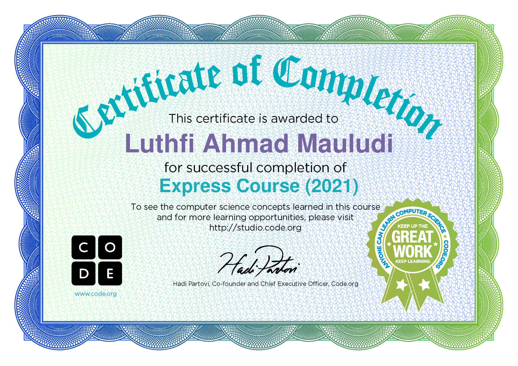 Partisipasi Coding Advanture