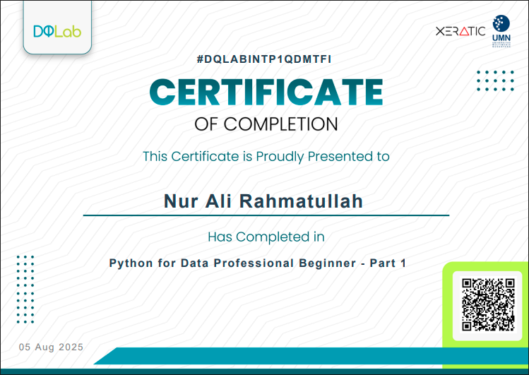 Python for Data Professional Beginner - Part 1