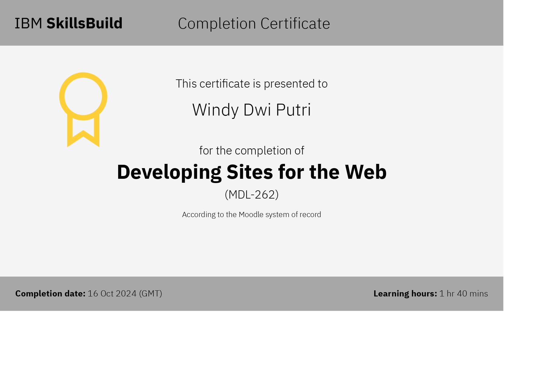 IBM Developing Sites for the Web