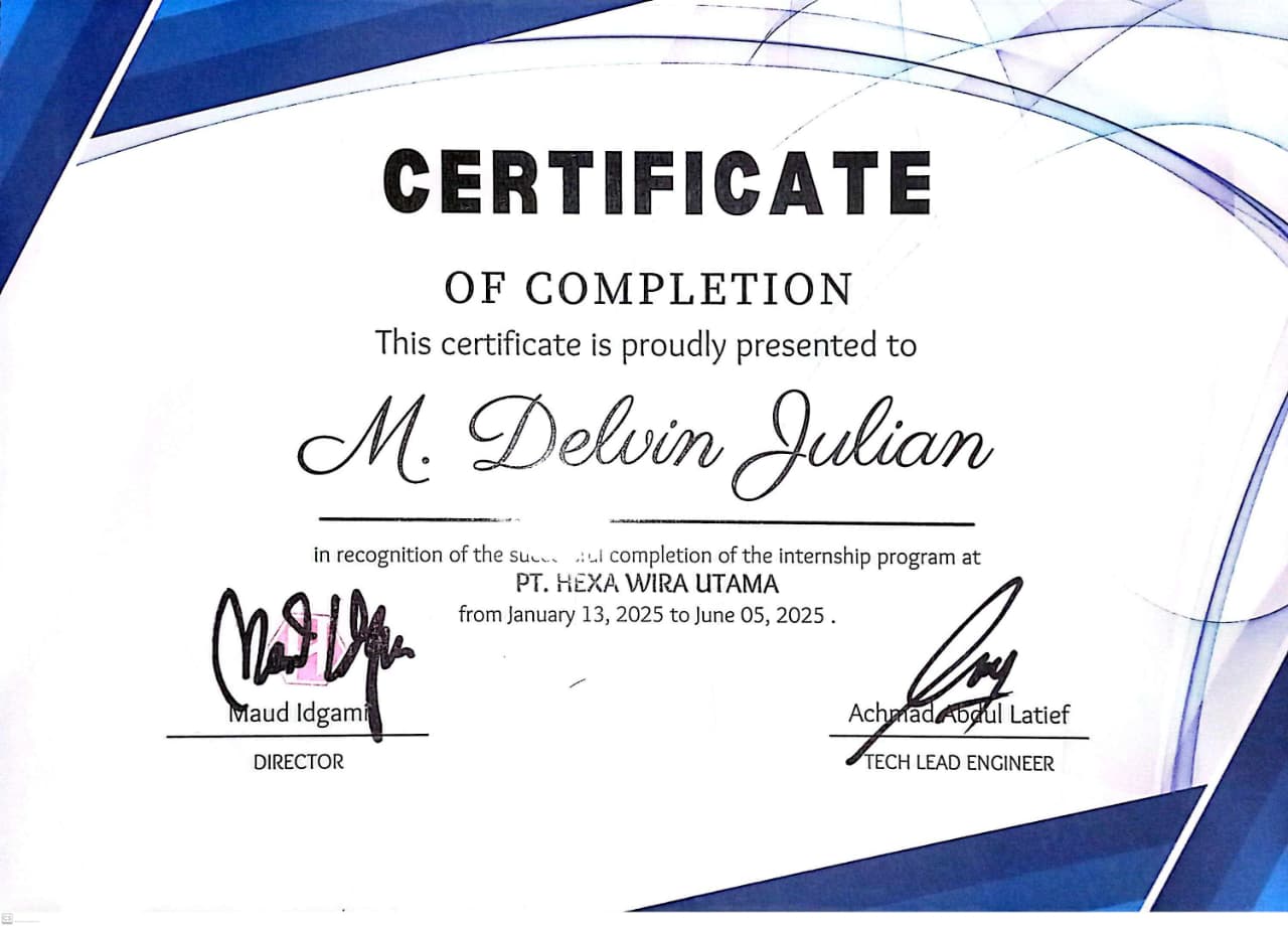 Certificate PKL