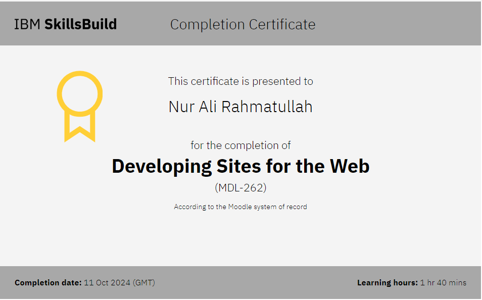 Developing Sites for the Web