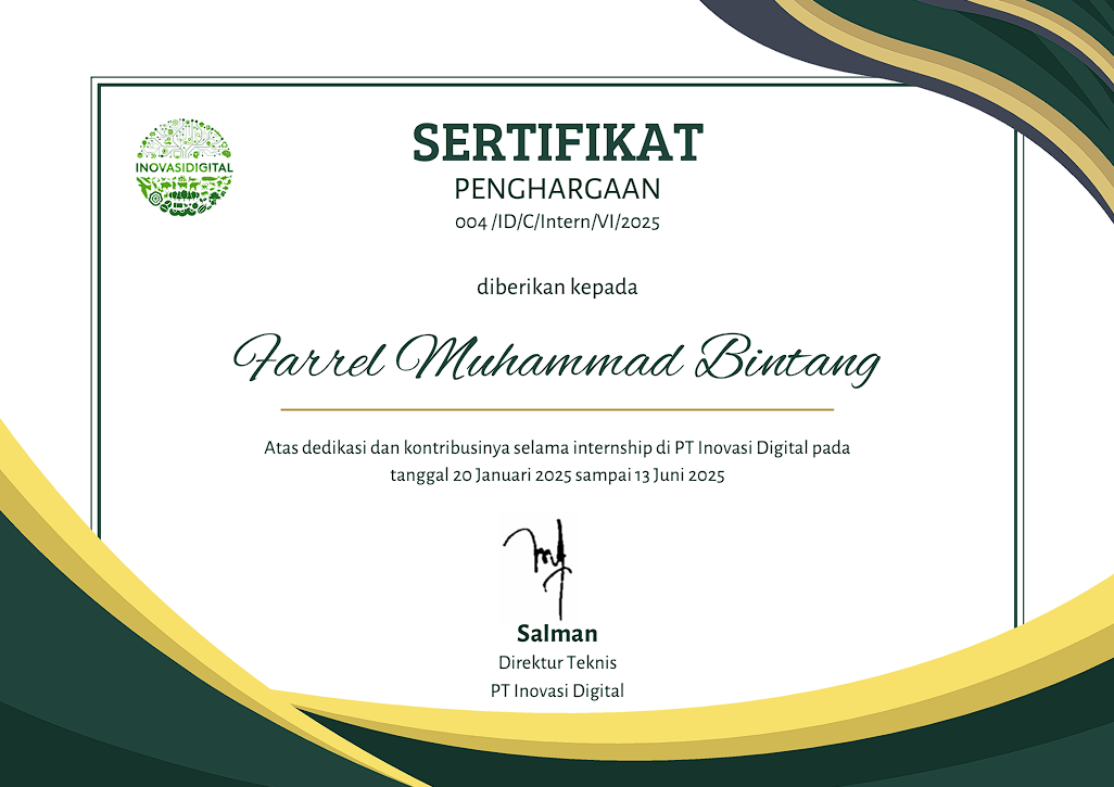 Sertifikat PKL