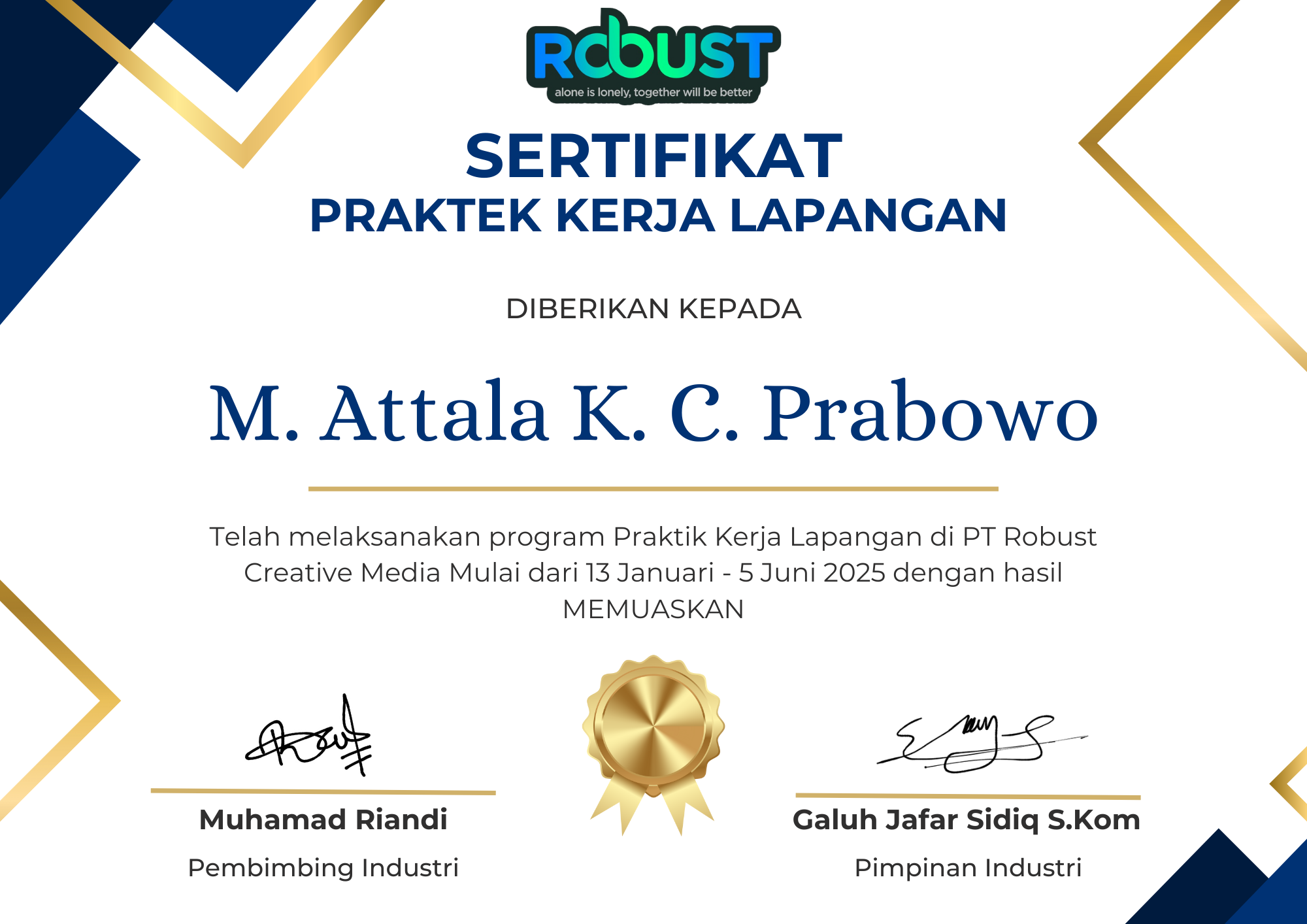 Sertifikat PKL