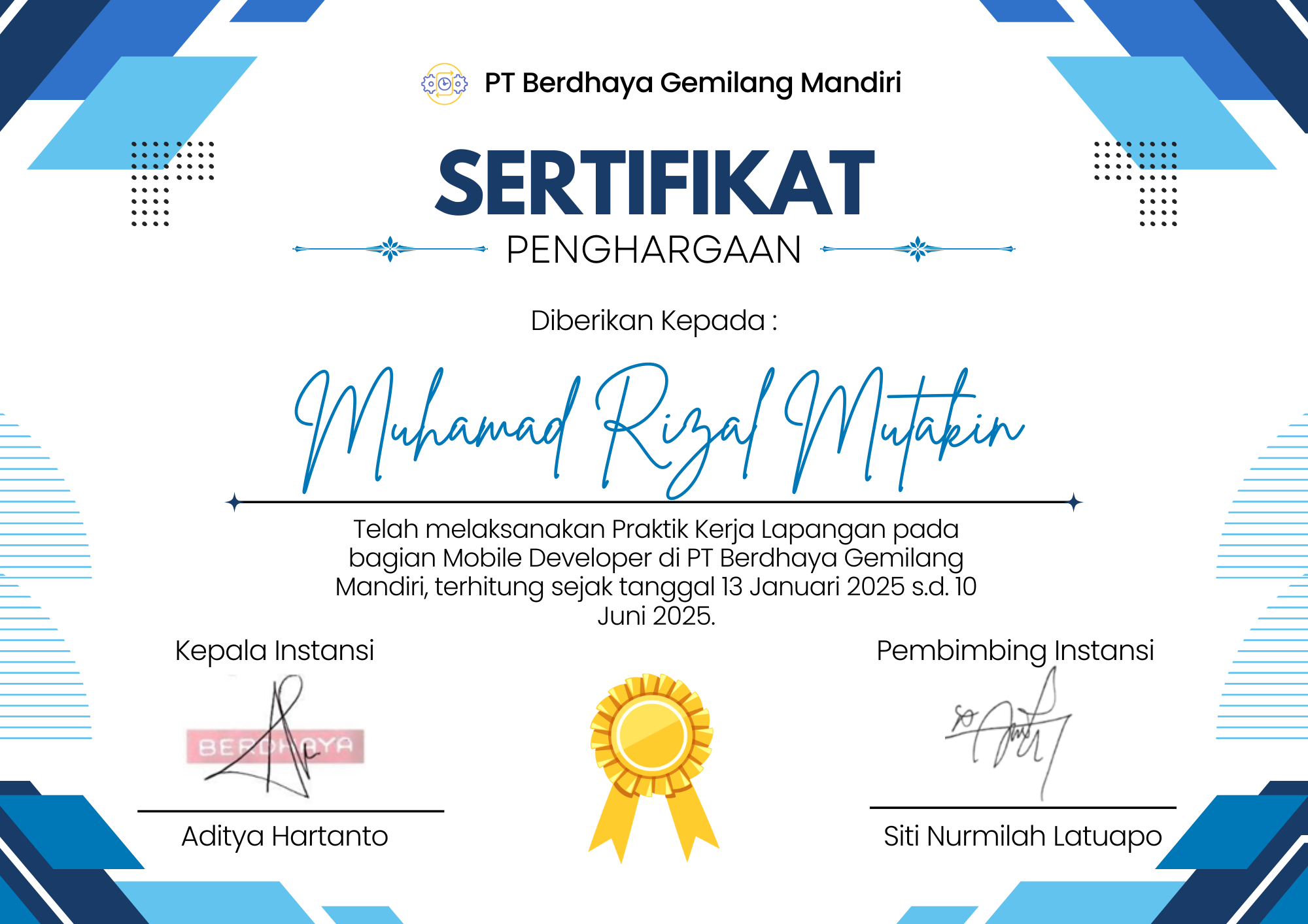 Sertifikasi Praktik Lapangan Kerja