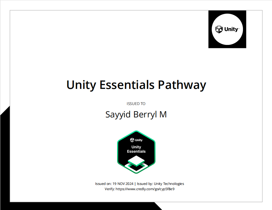 Unity Essentials Pathway