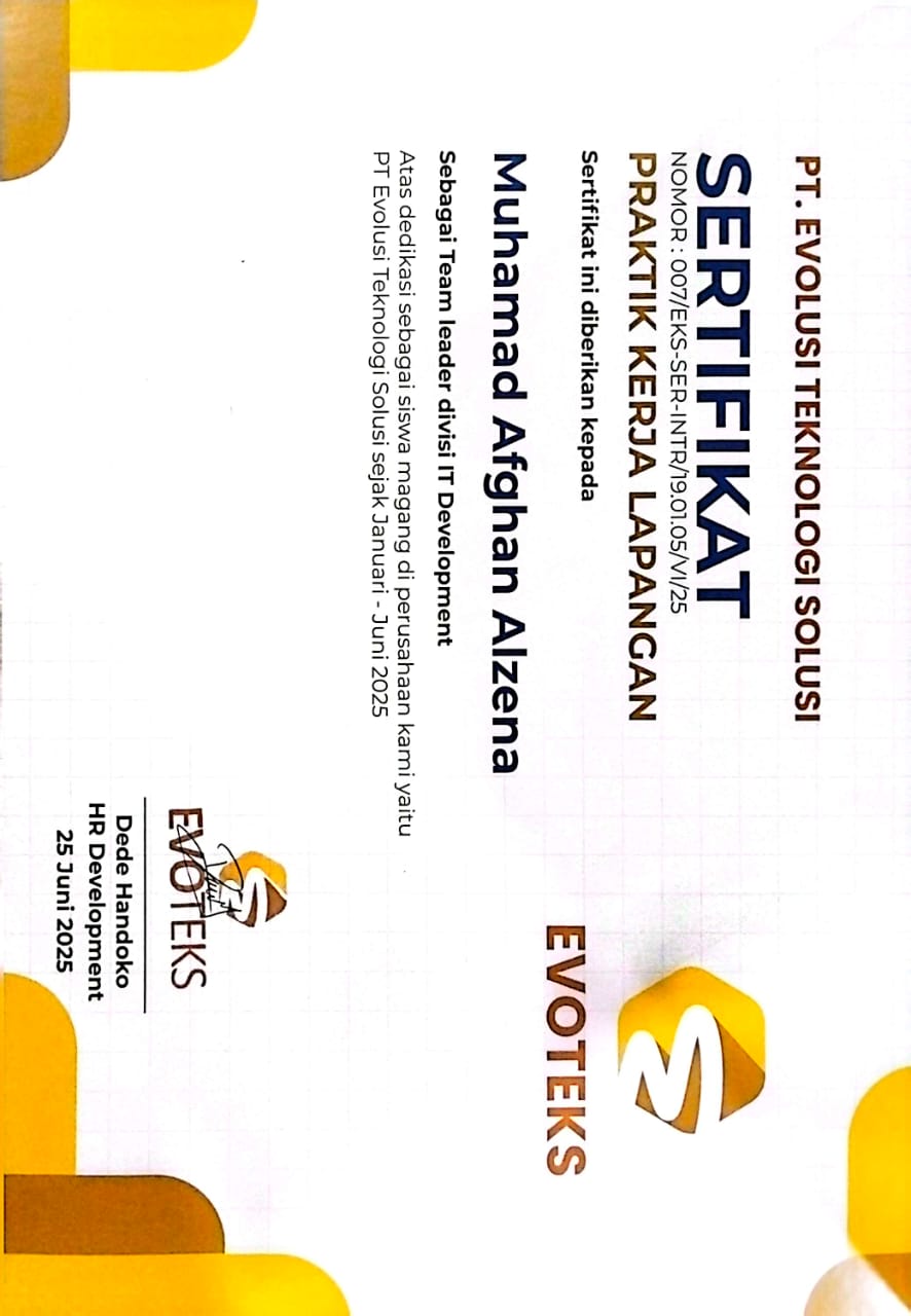 Team leader divisi IT Development