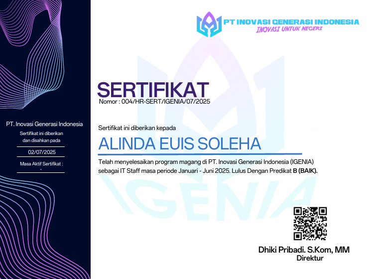 Sertifikat PKL