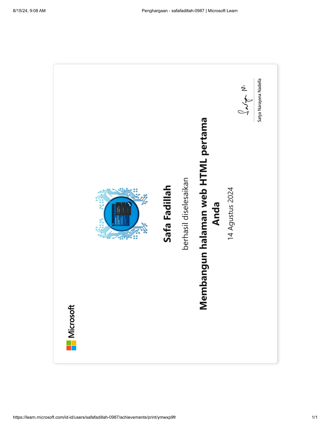 Membangun halama web HTML pertama