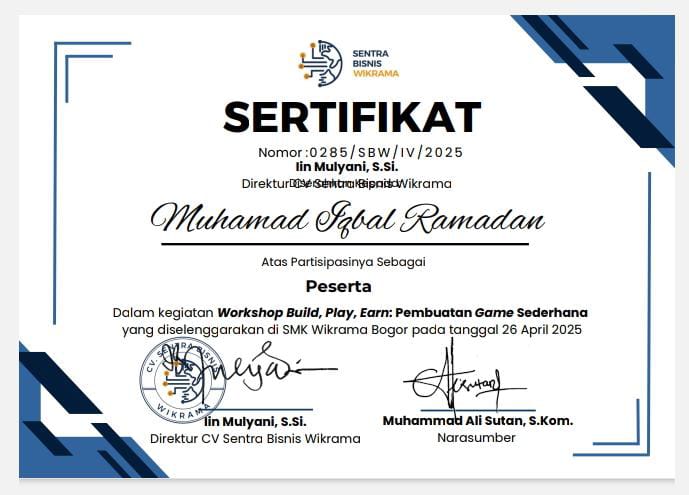workshop pembuatan game sederhana