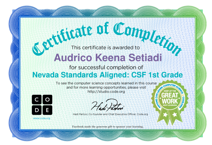 Sertifikat studio code