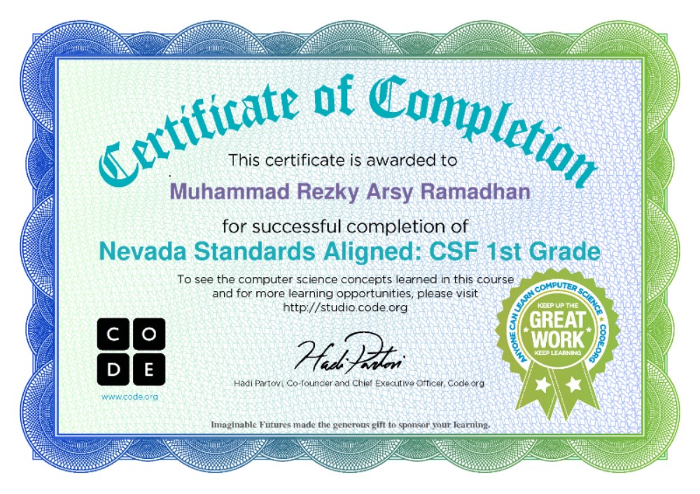 Nevada Standards Aligned : CSF 1st Grade