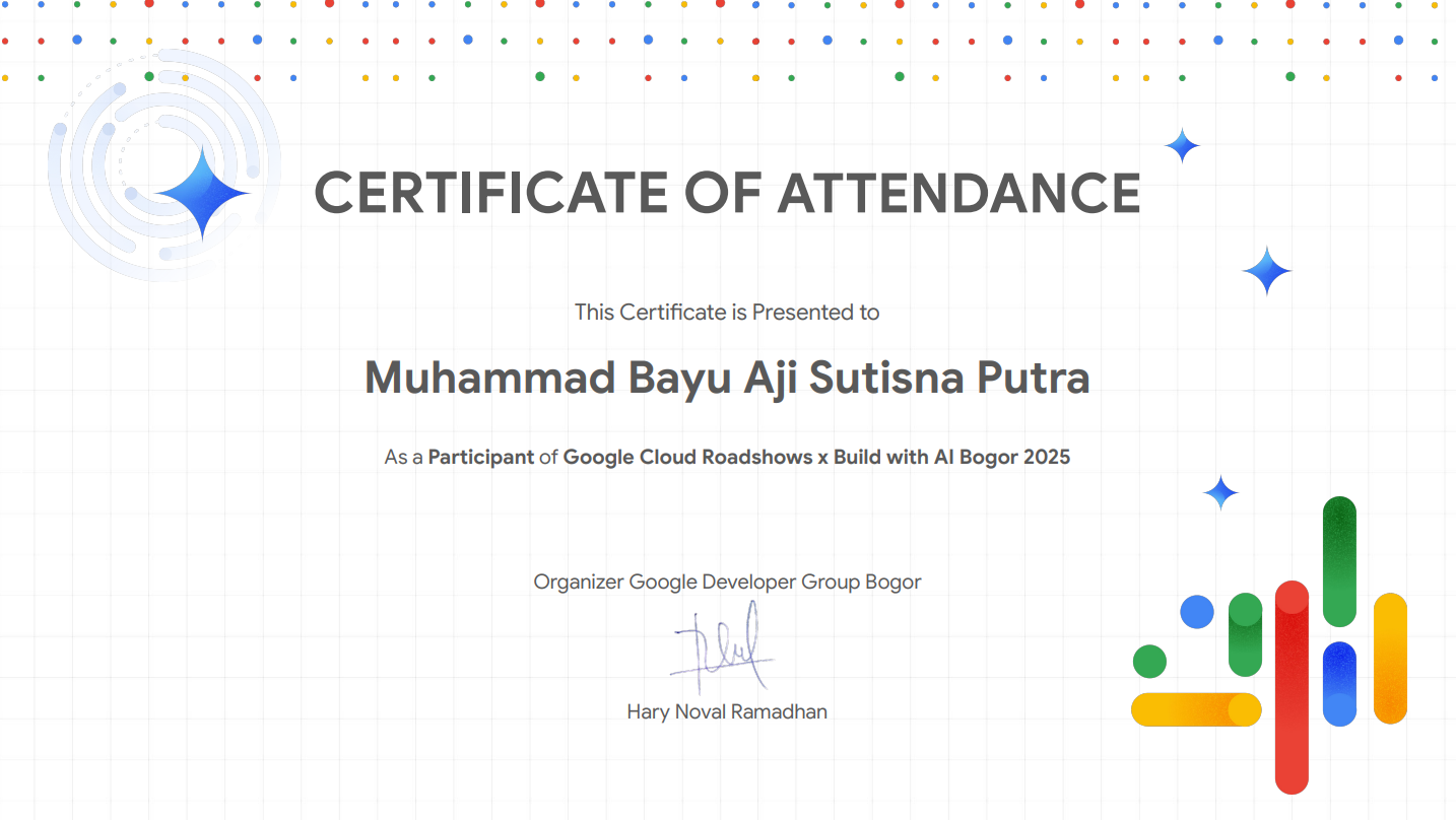 Google Cloud Roadshow x Build with AI Bogor 2025