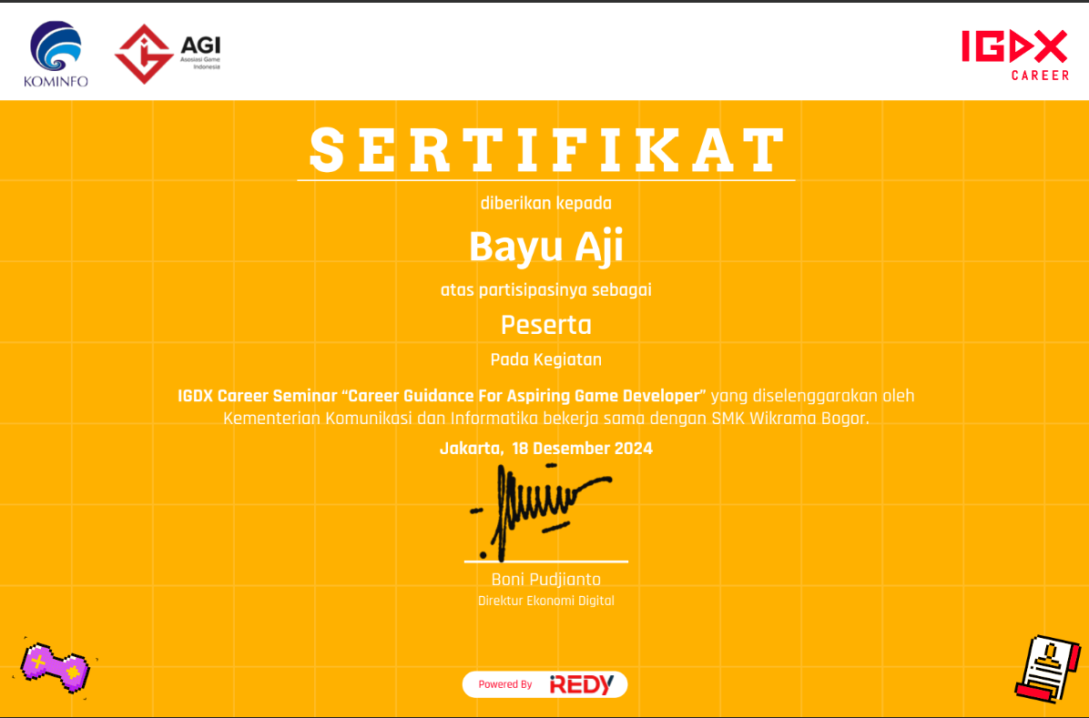 IGDX Career Seminar “Career Guidance For Aspiring Game Developer"