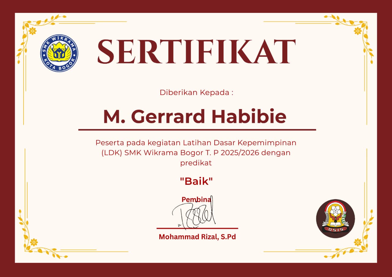 Sertifikat LDKM 2025