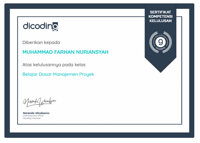 sertifikat dicoding 2
