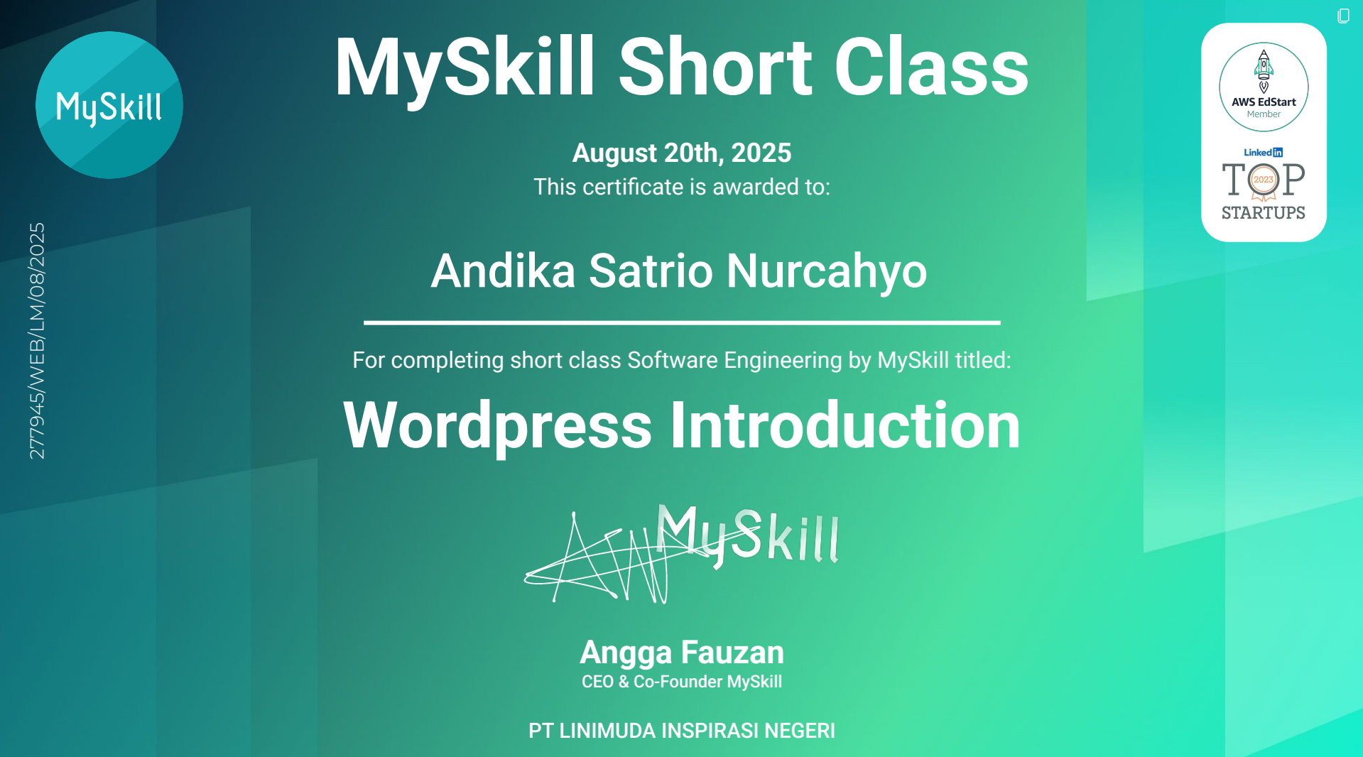 MySkill - Software Engineering: Wordpress