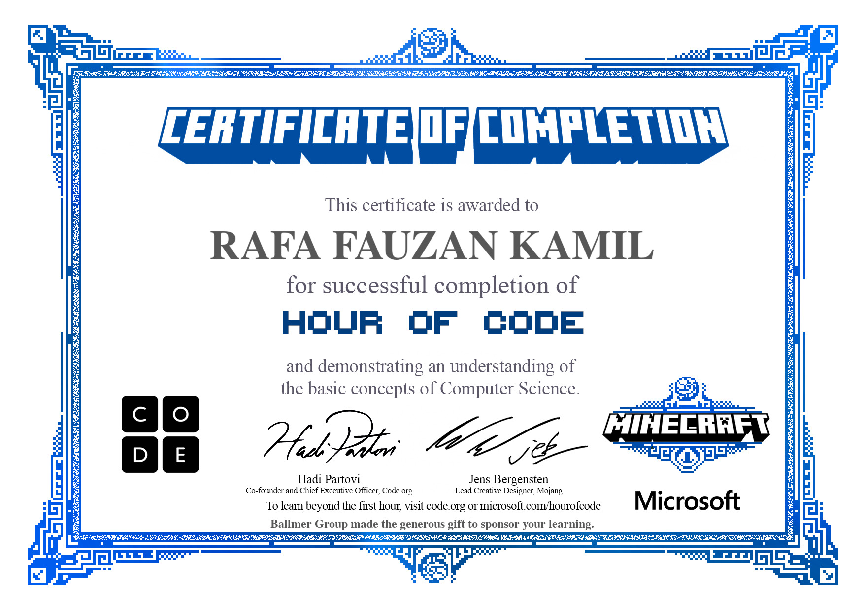 HOUR OF CODE